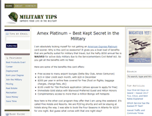 Tablet Screenshot of militarytips.net